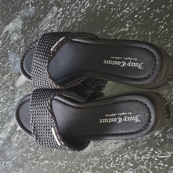 BRAND NEW JUICY COUTURE OPEN TOE RHINESTONE  PLATFORM  SANDALS R3 - Picture 9 of 16